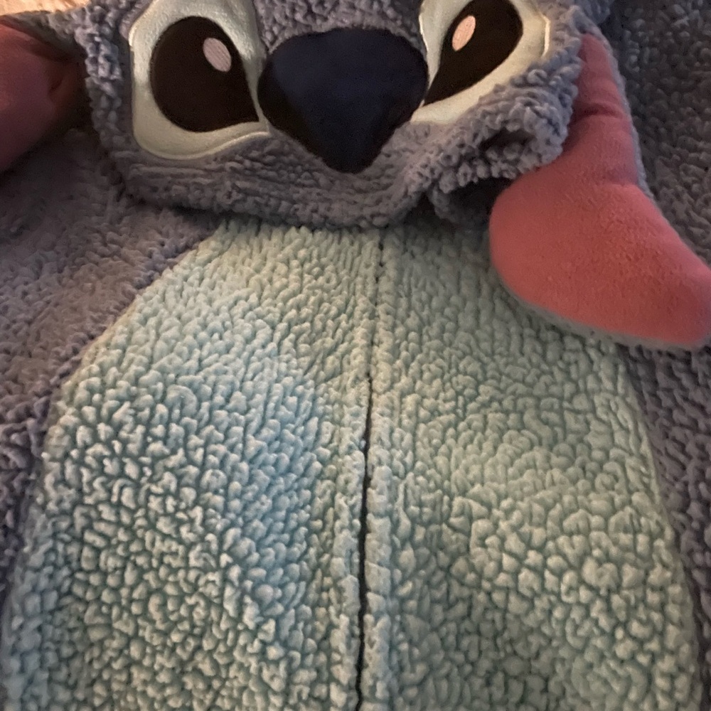 Disney Stitch Blue Fleece Onesie
